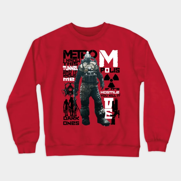 METRO Crewneck Sweatshirt by red-leaf